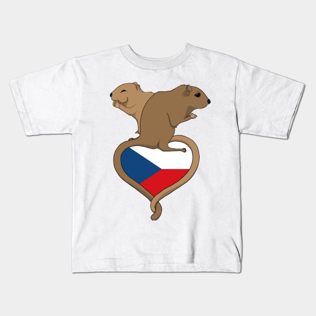 Czech Republic (light) Kids T-Shirt by RampArt